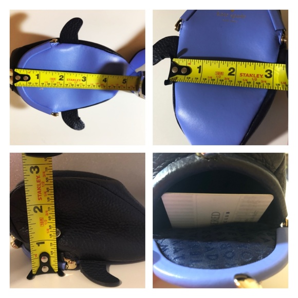 Kate Spade Off We Go Leather Whale Coin Wallet - Picture 8 of 8